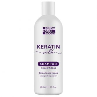 KERATIN SILK intensīvais šampūns bojātu matu struktūras atjaunošanai